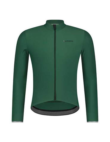 Велоджерсі Shimano Stile long sleeves утеплене green S