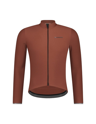 Велоджерсі Shimano Stile long sleeves утеплене brown M