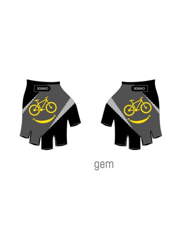 Рукавички дитячі ONRIDE Gem Велопосмішка сіра 5-6 років