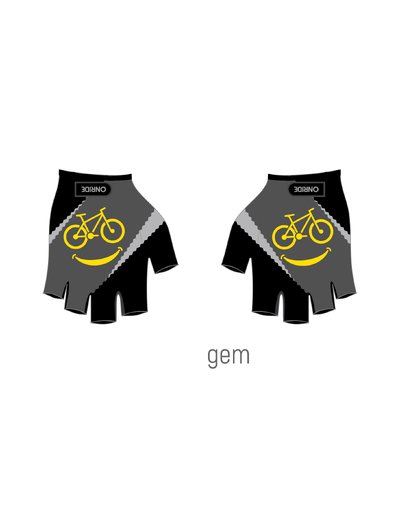 Рукавички дитячі ONRIDE Gem Велопосмішка сіра 11-12 років