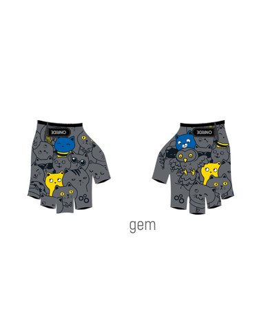 Рукавички дитячі ONRIDE Gem Котики blue/yellow 11-12 років