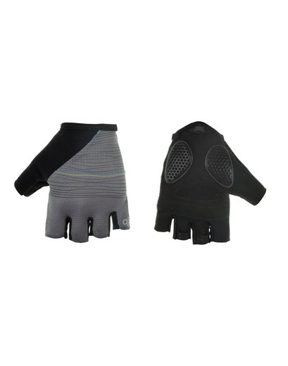 Рукавички ONRIDE Catch 20 black-yellow-blue смужками L