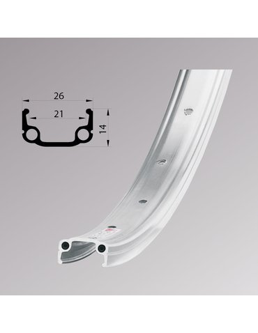 Обід 26'' Remerx RMX 21 (559x21 mm) одностінний V-Br 36H AV grey