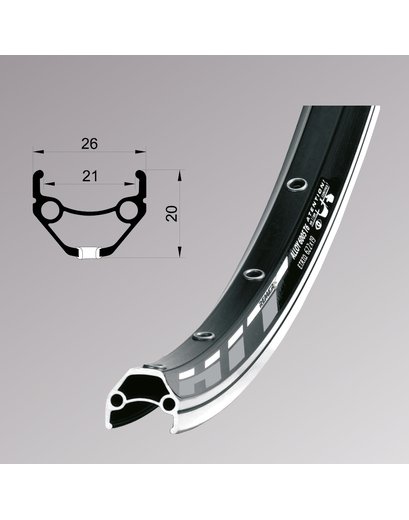 Обід 27 5'' Remerx HIT 21 RX 4521 (584x21 mm) V-Br 36H піст. AV black