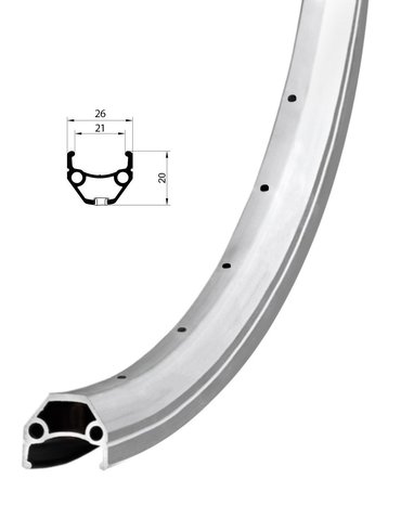 Обід 28'' Remerx HIT 21 RX 4521 (622x21 mm) V-Br 36H AV silver
