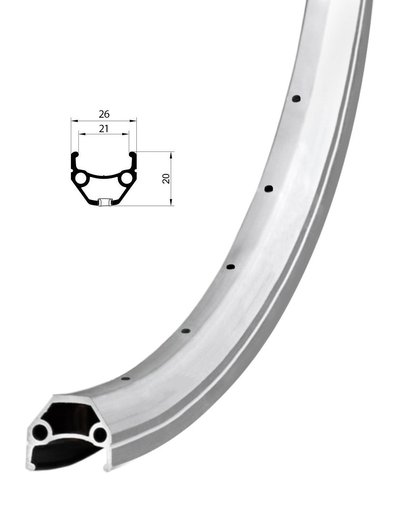 Обід 28'' Remerx HIT 21 RX 4521 (622x21 mm) V-Br 36H AV silver