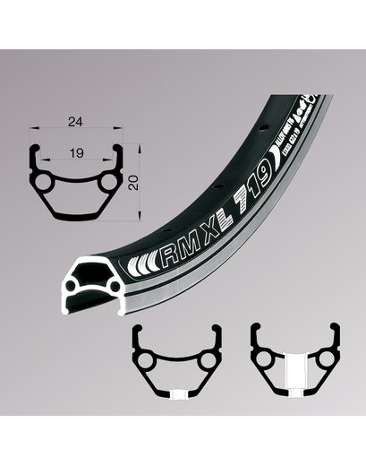 Обід 20'' Remerx DRAGON LINE RX 719 (406x19 mm) V-Br 36H AV silver