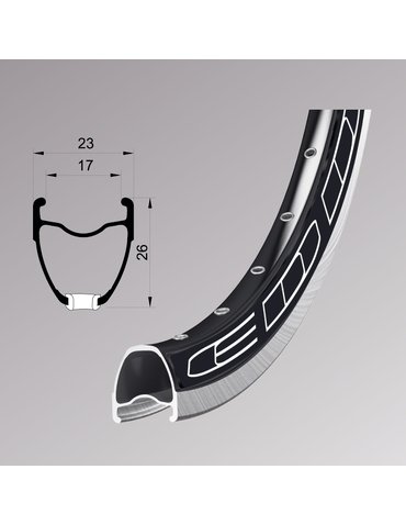 Обід 28'' Remerx EDDY RX 917 (622x17 mm) V-Br 32H FV black