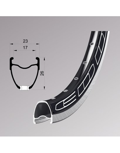 Обід 28'' Remerx EDDY RX 917 (622x17 mm) V-Br 32H FV black