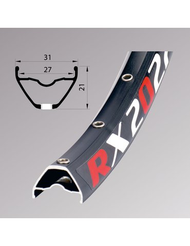 Обід 29'' Remerx ENDURO RX 2027 (622x27 mm) 32H FV black E-Bike