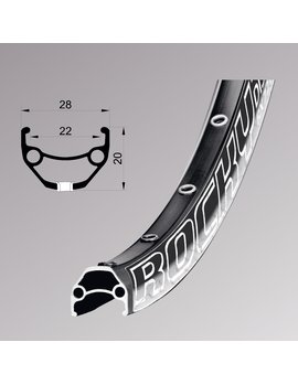 Обід Remerx E-ROCKY RX 3025, 29'', 622x25, 32 отв., FV, пістонований, чорний анодований, E-Bike, без