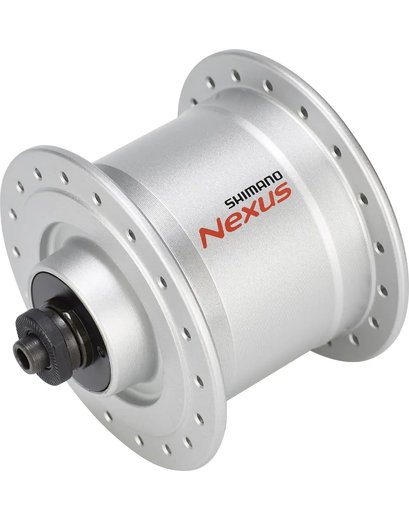 Динамо-втулка Shimano DH-C3000-3N-QR, NEXUS, 6V 3.0W, 32H OLD:100MM, QR ексцентрик, W/SM-DH10 silver