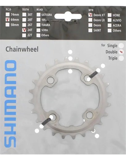 Зірка шатунів Shimano FC-M785 DEORE XT, 24T 10-speed 64мм