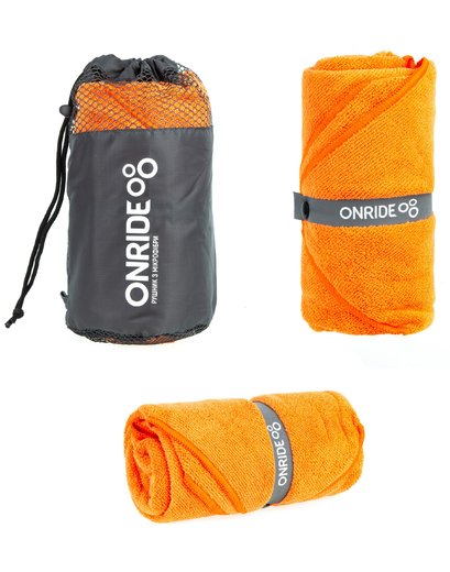Рушник з махрової мікрофібри ONRIDE Dry 120х60 см помаранчевий