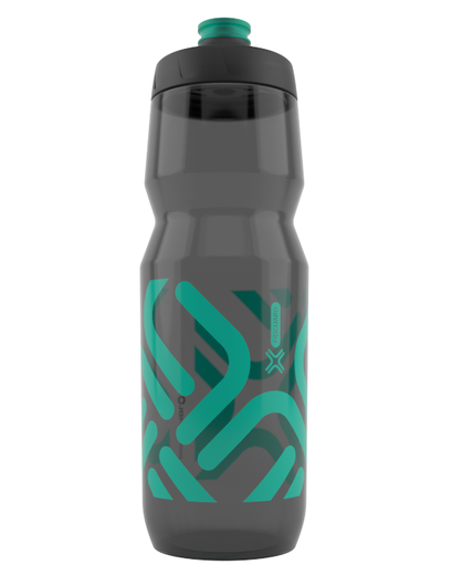 Фляга FIDLOCK 750 antibacterial trans. black/green (під звичайний фляготримач)