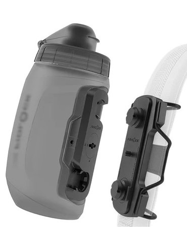 Фляга FIDLOCK TWIST 450 trans. black SET (connector + tex base multi for straps)
