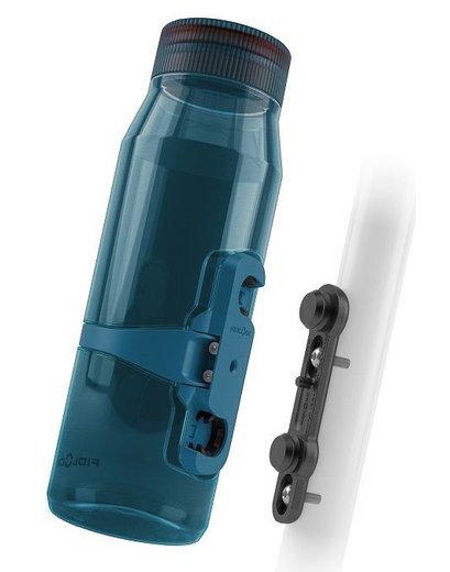 Фляга FIDLOCK TWIST 700 Life with FL logo, trans. dark blue SET (connector + BIKE base)