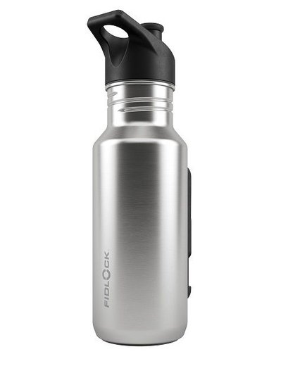 Фляга FIDLOCK TWIST steel bottle 400 silver SET (connector + BIKE base)