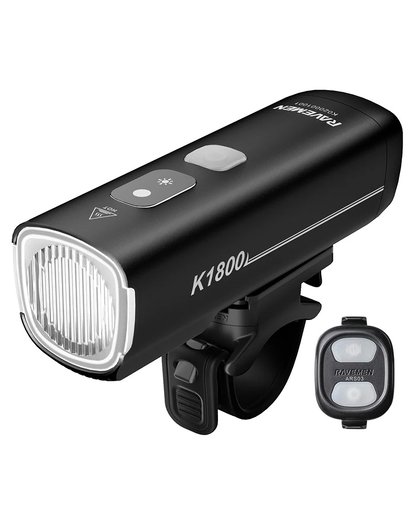 Фара Ravemen K1800 (1800 lm, 5000 mAh) з датчиком освітленості