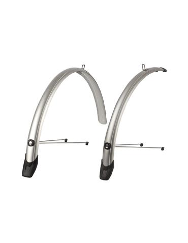Комплект крил Polisport Towny 28" (51 мм) CITY/TREKKING сріблястий