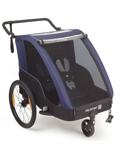 Трейлер Polisport Trailer + Stroller сірий/блакитний