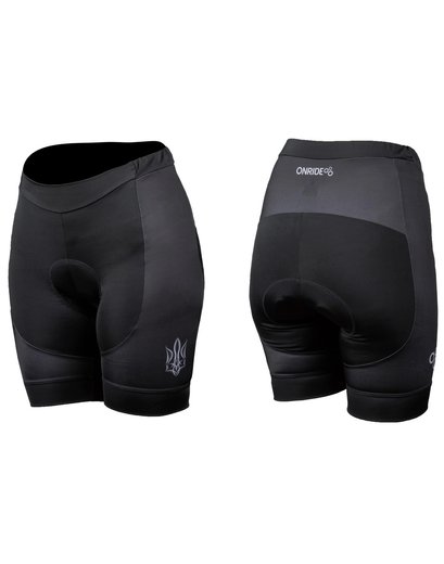 Велотруси без лямок жіночі ONRIDE Cuddle чорні XL