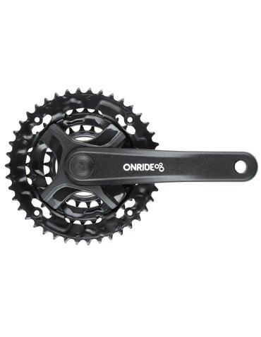 Шатуни Onride Trio 810, 22/32/42T, під квадрат, L170мм, black
