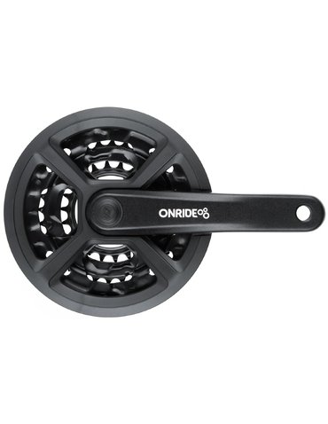 Шатуни Onride Trio 810P, 22/32/42T, під квадрат, L170мм, black