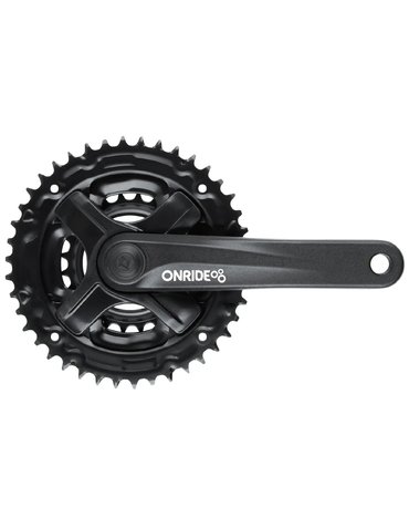 Шатуни Onride Trio 820, 24/34/42T, під квадрат, L170мм, black