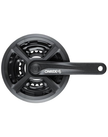 Шатуни Onride Trio 820P, 24/34/42T, під квадрат, L170мм, black