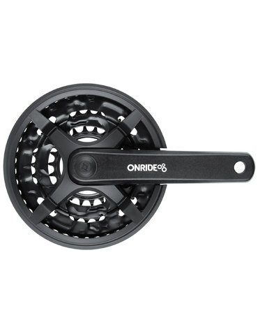 Шатуни Onride Trio 830P, 22/32/42T, під квадрат, L170мм, black