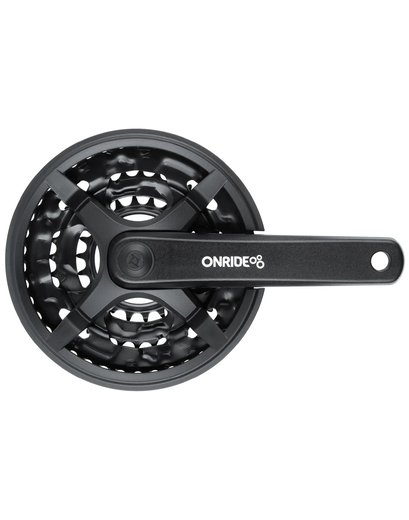 Шатуни Onride Trio 830P, 22/32/42T, під квадрат, L170мм, black