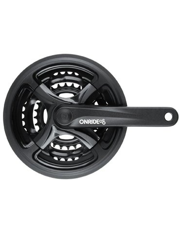 Шатуни Onride Trio 840P, 28/38/48T, під квадрат, L170мм, black