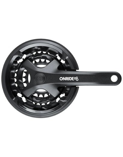Шатуни Onride Trio 850P, 22/32/42T, під квадрат, L170мм, black