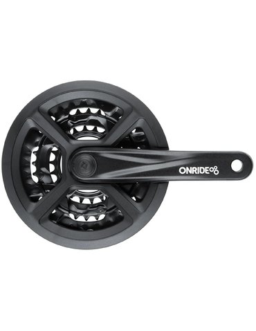 Шатуни Onride Trio 910P, 22/32/44T, під квадрат, L170мм, black