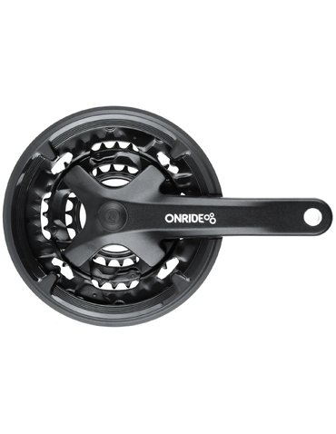 Шатуни Onride Trio 920P, 22/32/44T, під квадрат, L170мм, black