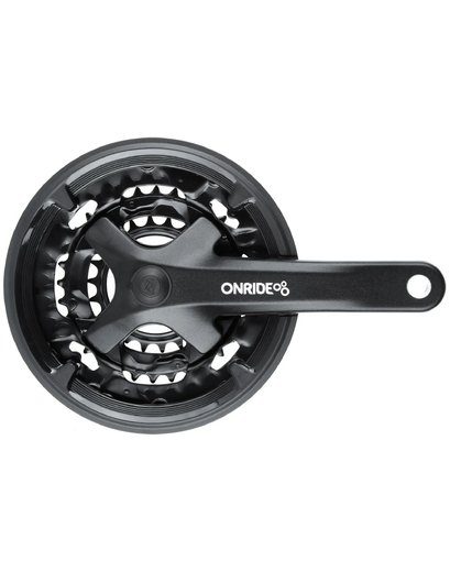 Шатуни Onride Trio 920P, 22/32/44T, під квадрат, L170мм, black