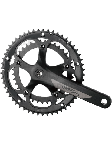Шатуни Onride Duet 1010, 39/53T BCD, під квадрат, L170мм, black