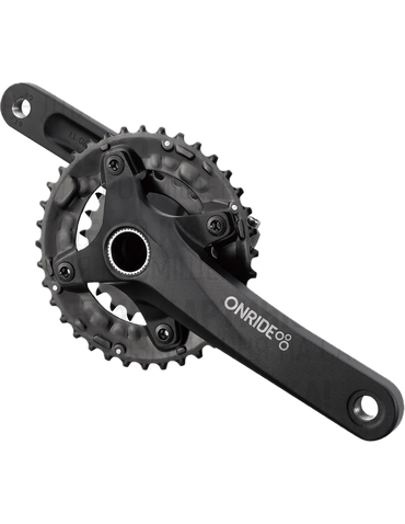 Шатуни Onride Duet Pro 1070, 24/38T BCD, під Hollowtech, L170мм, black