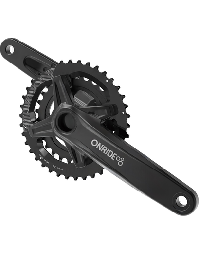 Шатуни Onride Duet Pro 1240, 26/36T BCD, під Hollowtech, L170мм, black