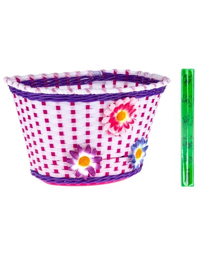 Кошик на кермо ONRIDE Funky white (дод. світловідбивач ONRIDE)