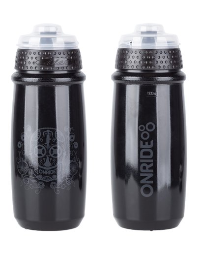 Фляга ONRIDE Forever 20, 650 мл, чорно-сіра