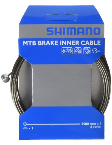 Трос гальмівний Shimano 3500Х1.6мм для тандемів MTB, нержав. (1 шт.)