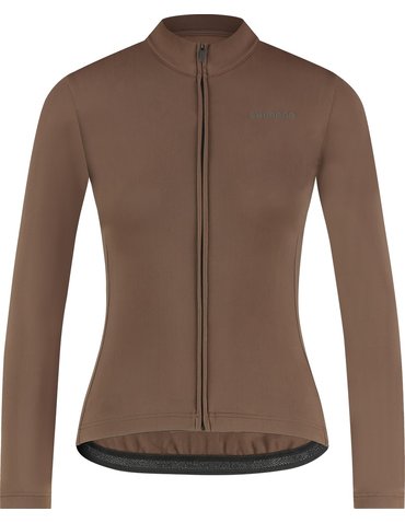 Велоджерсі жіноча Shimano Apice long sleeves утеплена brown XS