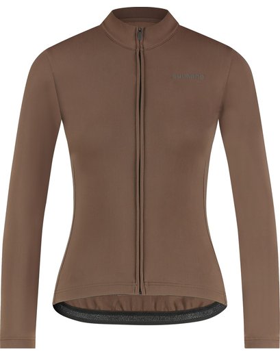 Велоджерсі жіноча Shimano Apice long sleeves утеплена brown XS