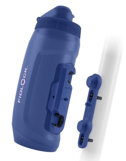 Фляга FIDLOCK TWIST 590 with FL logo, blue SET (connector + BIKE base)