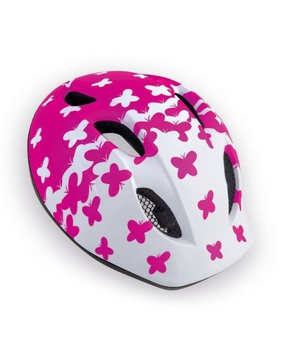Шолом дитячий MET Buddy / Super Buddy White Pink Butterflies matt Super Buddy (розмір 52-57 см)