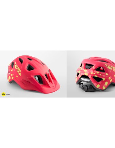 Шолом дитячий MET ELDAR (MIPS) Coral Pink Polka Dots | Matt UN (52-57) 275g