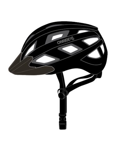 Шолом ONRIDE Muse заднє світло Type-C black S (52-56 см)