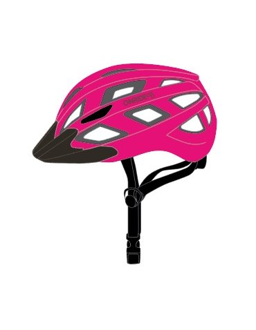 Шолом ONRIDE Muse заднє світло Type-C pink S (52-56 см)